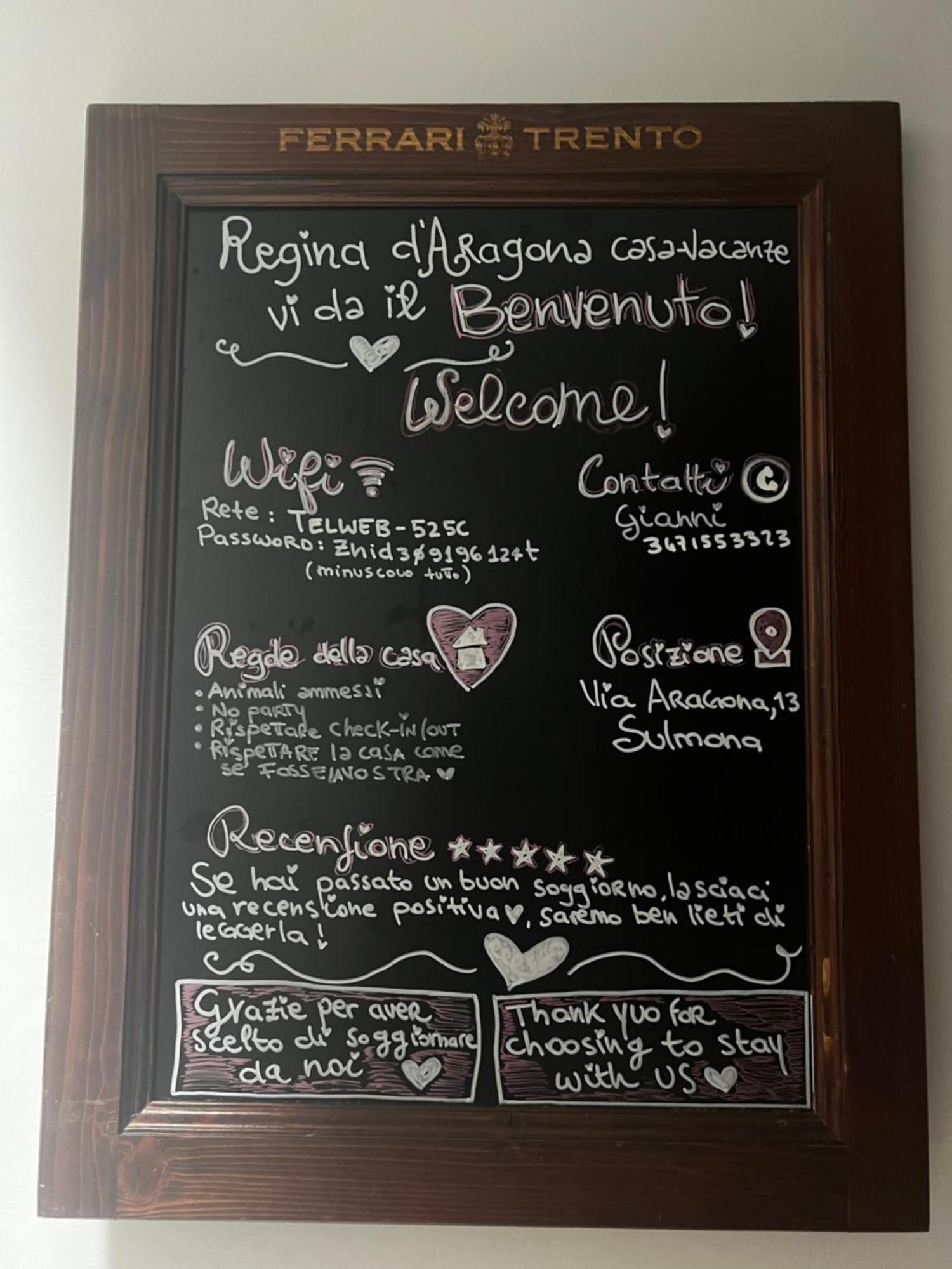 Regina D'Aragona Casa Vacanze Σουλμόνα Εξωτερικό φωτογραφία